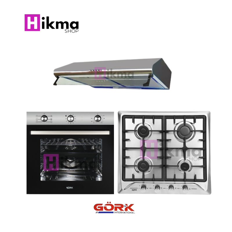 Pack trio de cuisson inox 60cm gork