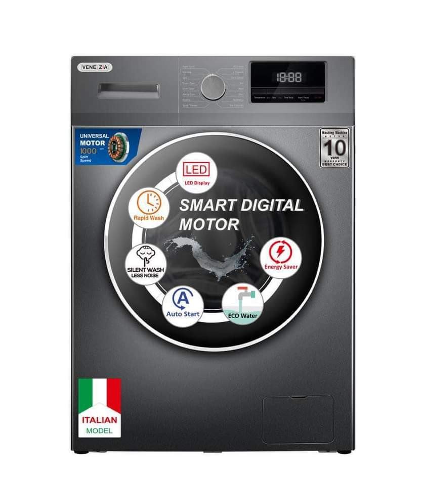 Machine À Laver Automatique - Venezia - 7kg  - Front Load - Argent