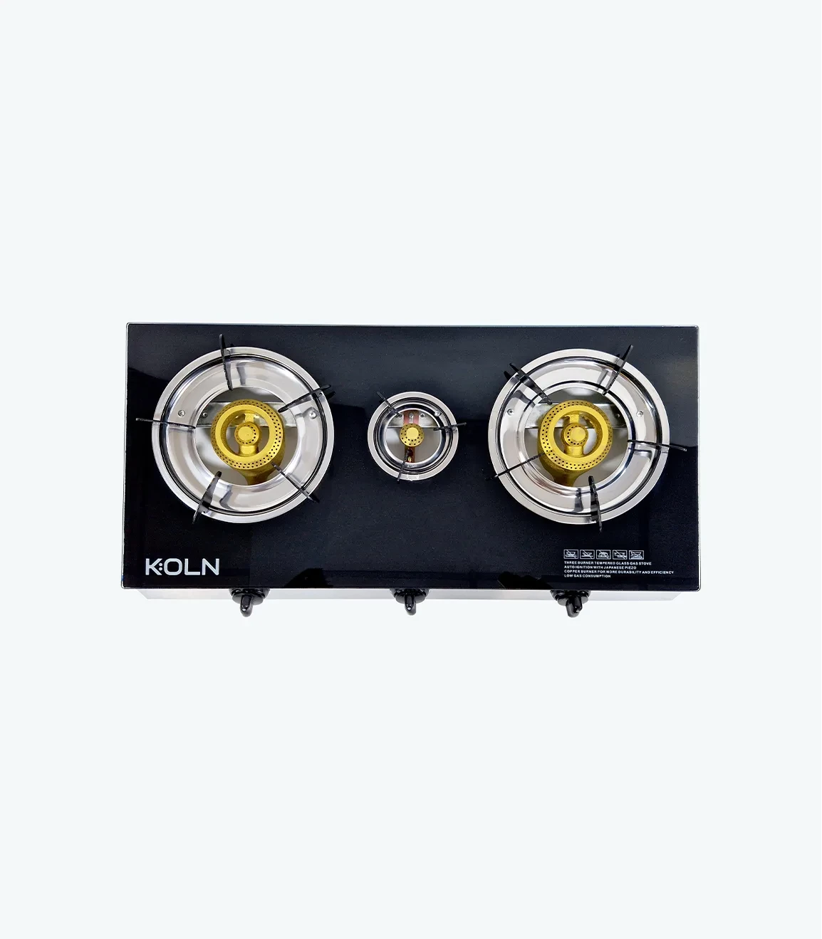 Table de cuisson vitre 3 feux koln