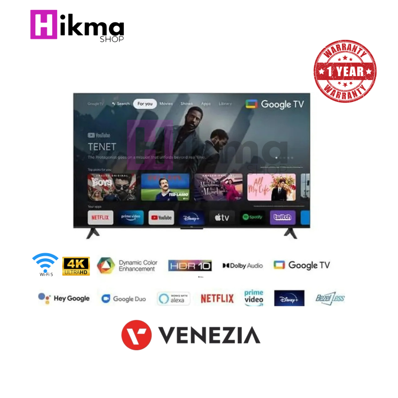 Venezia Google TV 50 pouce 4k LED GTV50