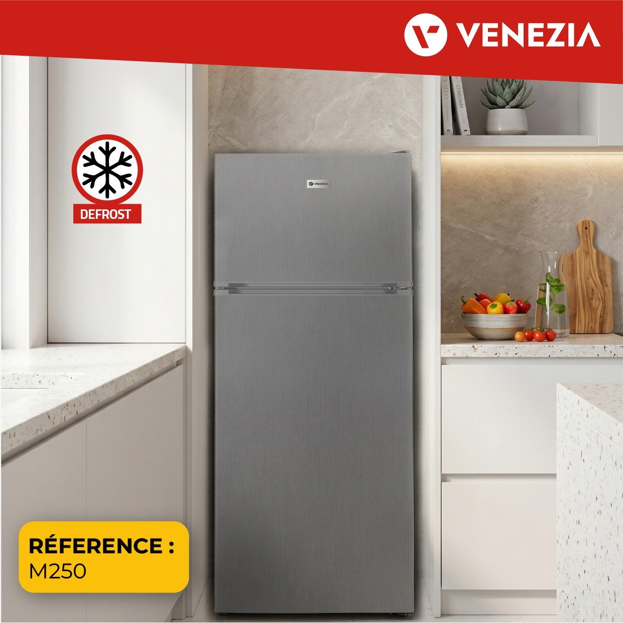 Réfrigérateur Double Porte Venezia M250 Fridge-Freezer Classe A+