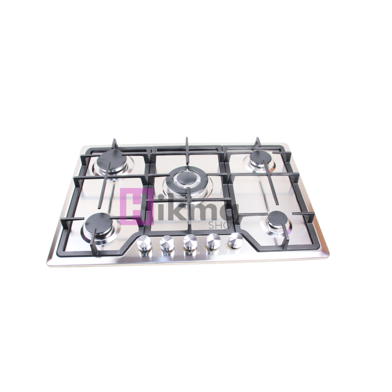 Plaque de cuisson inox encastrable 5f 75cm schleizer